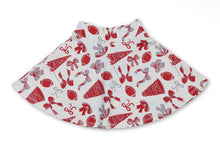 Load image into Gallery viewer, Red & White Game Day Skort
