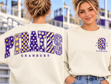 Load image into Gallery viewer, Granbury Pirates - Cream - front and back