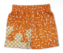 Load image into Gallery viewer, Orange Ice Cream Drip Game Day Shorts