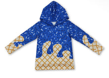 Load image into Gallery viewer, Royal Blue Ice Cream Drip Game Day Hoodie