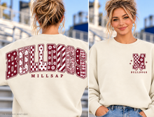 Load image into Gallery viewer, Millsap Bulldogs - Cream - front and back