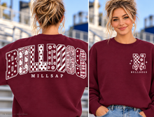 Load image into Gallery viewer, Millsap Bulldogs - Maroon - front and back