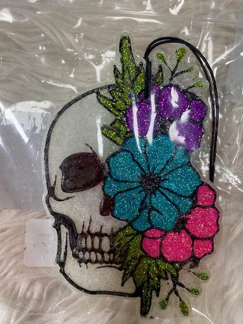 Skull Flowers Freshie