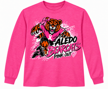 Load image into Gallery viewer, Aledo Pink Out Bearcat Mascot long sleeve
