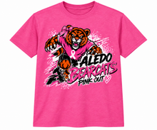 Load image into Gallery viewer, Aledo Pink Out Bearcat Mascot short sleeve
