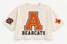 Load image into Gallery viewer, Aledo Bearcats crop Design 1 – A + BEARCATS in Ivory
