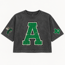Load image into Gallery viewer, Azle Hornets vintage crop Design 2 in Pepper
