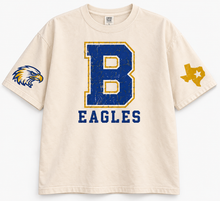 Load image into Gallery viewer, Brock Eagles oversized Design 1 in Ivory
