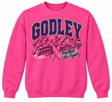 Load image into Gallery viewer, Godley Pink Out Together We Fight crewneck shirt
