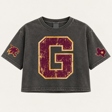 Load image into Gallery viewer, Godley Wildcats vintage crop Design 2 in Pepper
