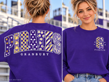 Load image into Gallery viewer, Granbury Pirates - Purple - front and back

