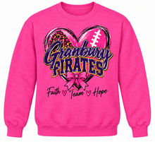 Load image into Gallery viewer, Granbury Pink Out Hearts &amp; Bow crewneck
