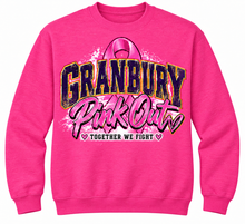 Load image into Gallery viewer, Granbury Pink Out Together We Fight crewneck
