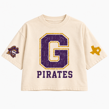 Load image into Gallery viewer, Granbury Pirates vintage crop Design 1 in Ivory
