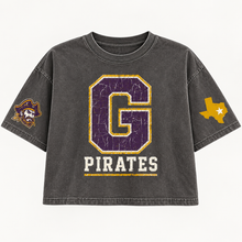 Load image into Gallery viewer, Granbury Pirates vintage crop Design 1 in Pepper
