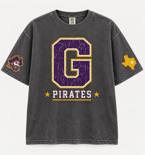 Load image into Gallery viewer, Granbury Pirates vintage oversized Design 1 in Pepper

