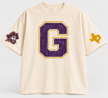 Load image into Gallery viewer, Granbury Pirates vintage oversized Design 2 in Ivory
