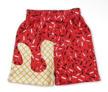 Load image into Gallery viewer, Red Ice Cream Drip Game Day Shorts

