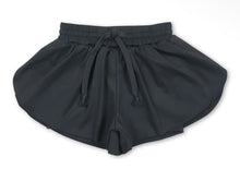 Load image into Gallery viewer, Black solid kids game day shorts
