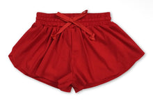 Load image into Gallery viewer, Red solid kids game day shorts

