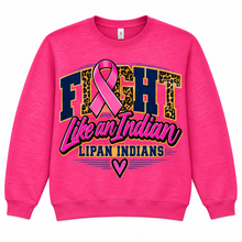 Load image into Gallery viewer, Lipan Pink Out Fight Like an Indian crewneck
