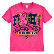 Load image into Gallery viewer, Lipan Pink Out Fight Like an Indian short sleeve
