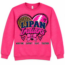 Load image into Gallery viewer, Lipan Pink Out Hearts and Bow long sleeve
