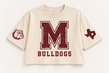 Load image into Gallery viewer, Millsap Bulldogs vintage crop Design 1 in Ivory
