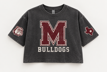 Load image into Gallery viewer, Millsap Bulldogs vintage crop Design 1 in Pepper
