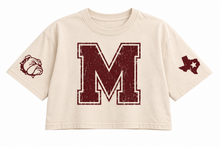 Load image into Gallery viewer, Millsap Bulldogs vintage crop Design 2 in Ivory
