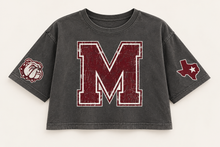 Load image into Gallery viewer, Millsap Bulldogs vintage crop Design 2 in Pepper
