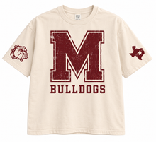 Load image into Gallery viewer, Millsap Bulldogs vintage oversized Design 1 in Ivory
