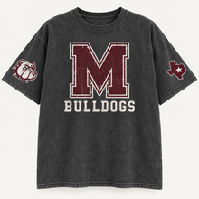 Load image into Gallery viewer, Millsap Bulldogs vintage oversized Design 1 in Pepper
