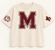 Load image into Gallery viewer, Millsap Bulldogs vintage oversized Design 2 in Ivory
