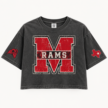 Load image into Gallery viewer, Mineral Wells Rams vintage crop Design 1 in Pepper
