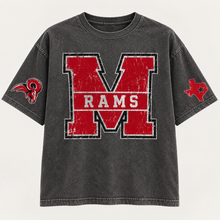 Load image into Gallery viewer, Mineral Wells Rams vintage oversized Design 1 in Pepper
