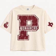 Load image into Gallery viewer, Poolville Monarchs vintage oversized Design 1 in Ivory
