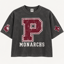 Load image into Gallery viewer, Poolville Monarchs vintage oversized Design 1 in Pepper
