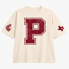 Load image into Gallery viewer, Poolville Monarchs vintage oversized Design 2 in Ivory
